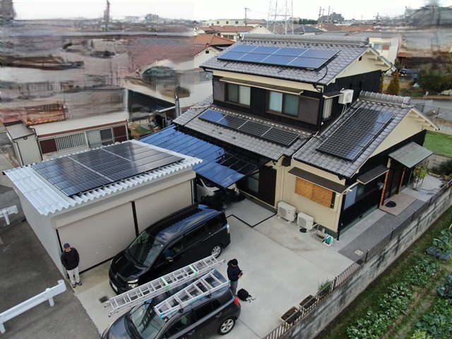 明石市　K様邸　母屋と倉庫の改修工事にてご依頼。弊社に依頼してよかったとのお声をいただきました